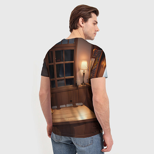 Мужская футболка Аниме горничная / 3D-принт – фото 4