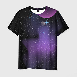 Мужская футболка Фон космоса звёздное небо