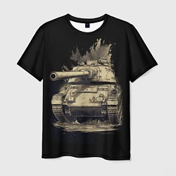 Футболка мужская Русский танк т54, цвет: 3D-принт