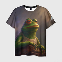 Мужская футболка Натуральная лягушка Пепе