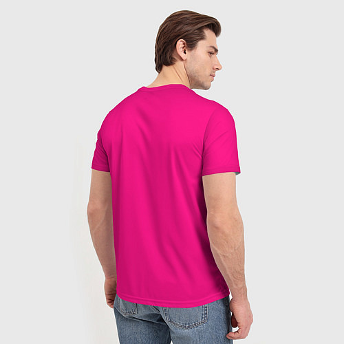 Мужская футболка Барби розовая / 3D-принт – фото 4