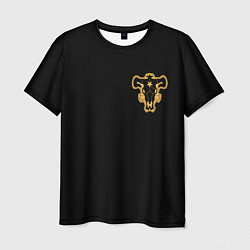 Мужская футболка Чёрный клевер - форма быка