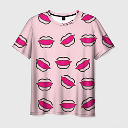 Мужская футболка Силуэт губы