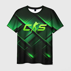 Мужская футболка CS2 green background