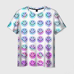 Футболка мужская Smiley holographic, цвет: 3D-принт