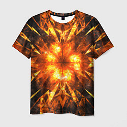 Футболка мужская Fire abstract, цвет: 3D-принт
