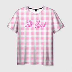 Мужская футболка Hi Ken - фраза и костюм Барби