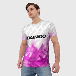 Футболка мужская Daewoo pro racing: символ сверху, цвет: 3D-принт — фото 2