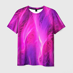 Мужская футболка Pink abstract texture