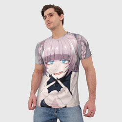 Футболка мужская Yofukashi no Uta Надзуна Нанакуса, цвет: 3D-принт — фото 2
