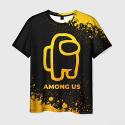 Мужская футболка Among Us - gold gradient