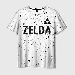 Мужская футболка Zelda glitch на светлом фоне: символ сверху
