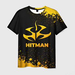 Мужская футболка Hitman - gold gradient