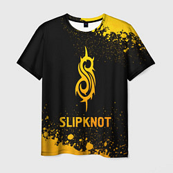 Мужская футболка Slipknot - gold gradient