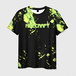 Мужская футболка Minecraft кислотный