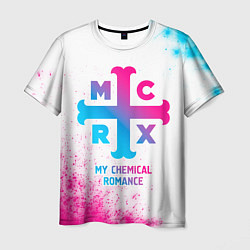 Мужская футболка My Chemical Romance neon gradient style