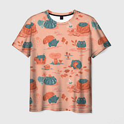 Мужская футболка Осенние лягушки