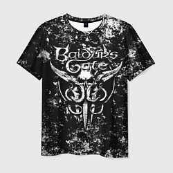 Мужская футболка Baldurs gate 3 - black and white