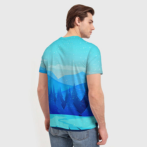 Мужская футболка Дракон с подарком новый год / 3D-принт – фото 4