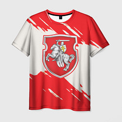 Мужская футболка Belarus герб краски