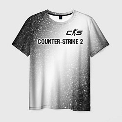 Мужская футболка Counter-Strike 2 glitch на светлом фоне: символ св