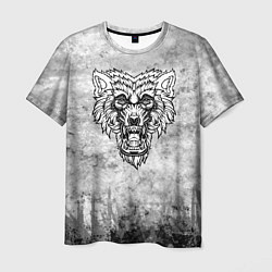Мужская футболка Texture - Злой волк
