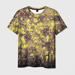 Мужская футболка Грязно-желтая осень