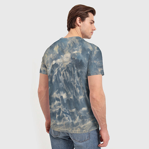 Мужская футболка Синий ксеноморф / 3D-принт – фото 4