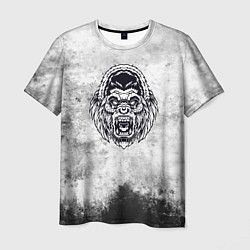 Мужская футболка Texture - разозленная горилла