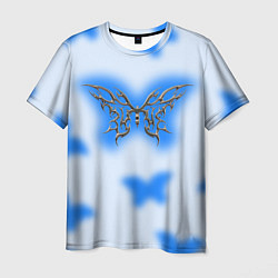 Футболка мужская Y2K blue butterfly, цвет: 3D-принт
