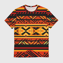 Футболка мужская Узор в этническом стиле масаев, цвет: 3D-принт