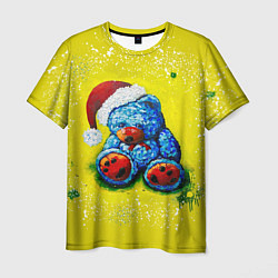 Мужская футболка Плюшевый синий Санта