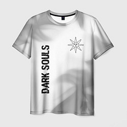 Мужская футболка Dark Souls glitch на светлом фоне вертикально