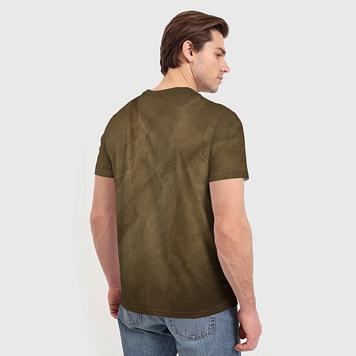 Мужская футболка Мужик подымает штангу / 3D-принт – фото 4
