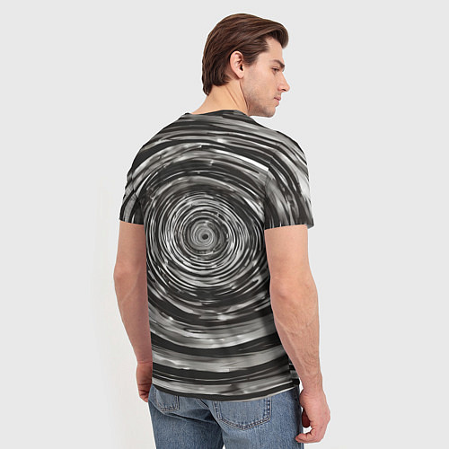 Мужская футболка Круги бесконечности в космосе / 3D-принт – фото 4