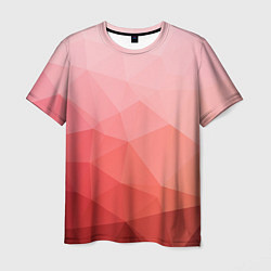 Мужская футболка Абстракция с градиентом полигональная