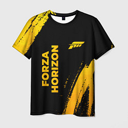 Мужская футболка Forza Horizon - gold gradient вертикально
