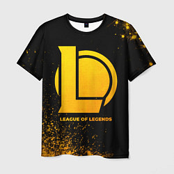Футболка мужская League of Legends - gold gradient, цвет: 3D-принт