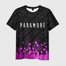 Мужская футболка Paramore rock legends посередине