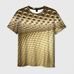 Мужская футболка Золотая сетка абстракция