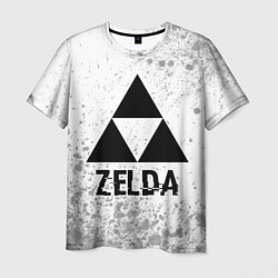 Мужская футболка Zelda glitch на светлом фоне