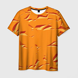 Футболка мужская Оранжевый мотив, цвет: 3D-принт