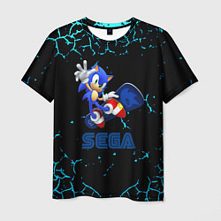 Мужская футболка Sonic sega game