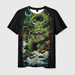 Мужская футболка Зеленый дракон символ года
