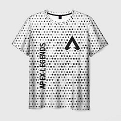 Мужская футболка Apex Legends glitch на светлом фоне вертикально