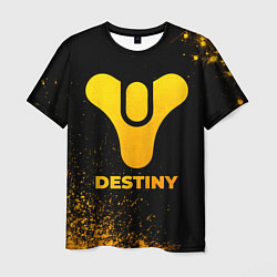 Мужская футболка Destiny - gold gradient