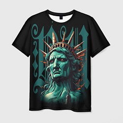 Мужская футболка Статуя свободы в New York США