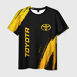 Мужская футболка Toyota - gold gradient вертикально