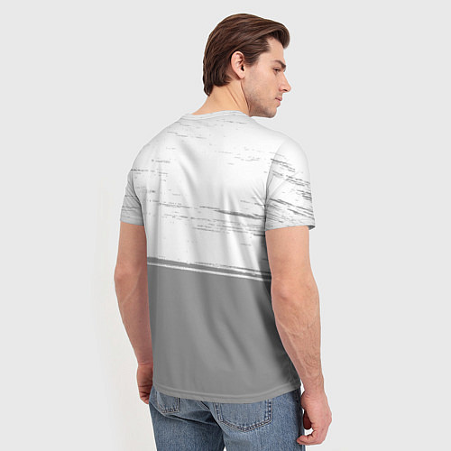 Мужская футболка GTA glitch на светлом фоне посередине / 3D-принт – фото 4
