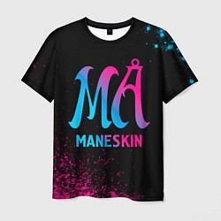 Мужская футболка Maneskin - neon gradient